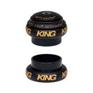 *CHRIS KING* nothreadset 1 1/8 inch (two tone black gold)