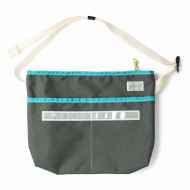 *BLUE LUG* stroll sacoche (grey/turquoise/reflector)