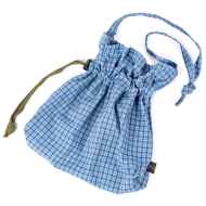 *BLUE LUG* horse feed bag (light blue check)