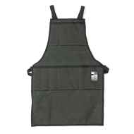 *ILE* x-back work apron (waxed dark green)