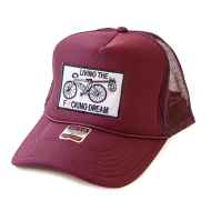 CRUST BIKES* crooked trucker cap (duck camo) - BLUE LUG