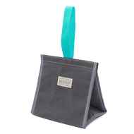 *BLUE LUG* cooler bag (wax grey/turquoise)