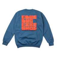 *BLUE LUG* block crewneck sweatshirt (indigo)