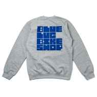 *BLUE LUG* block crewneck sweatshirt (heather grey)