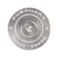 *KUWAHARA* retro inspired stem cap (silver)