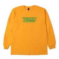 *BLUE LUG* japanese kana logo long sleeve t-shirt (gold)
