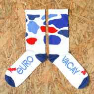 *TEAM DREAM* 3.0 cow socky (white/blue/red)