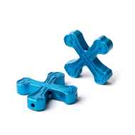 *BONESHAKER MTB* crossbone cable hangers (blue)