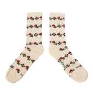 *RON'S BIKES* mid-weight mid-calf socks (natural)