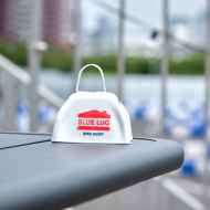 *BLUE LUG* cow bell (white)