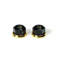 *RUNWELL* elite hub nut (black/gold)