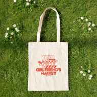 *BLUE LUG* girlfriend's tote bag (white)