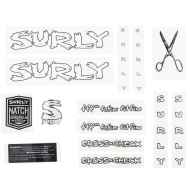 *SURLY* cross check new frame decal set (white)