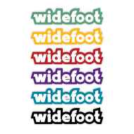 *WIDEFOOT* logotype sticker