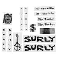 *SURLY* disc trucker new frame decal set (black)