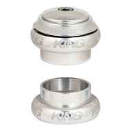 パーツ CHRIS KING nothreadset 1 1/8 inch Silver Chris King NoThreadSet Headset (Silver Sotto Voce) (EC34