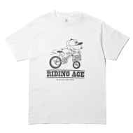*BLUE LUG* riding ace t-shirt (white)