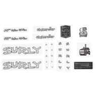 *SURLY *steamroller new frame decal set (silver)