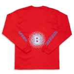 *BLUE LUG* noise long sleeve t-shirt (red)