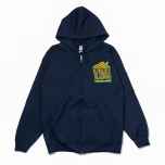 *BLUE LUG* doodle logo zip hoodie (navy)