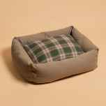 *BLUE LUG* dog bed (brown/pink check)
