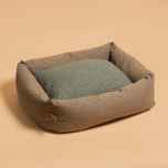 *BLUE LUG* dog bed (brown/brown check)