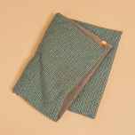 *BLUE LUG* puff blanket (brown/brown check)