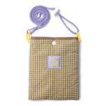 *BLUE LUG* mini sacoche (padding yellow check)