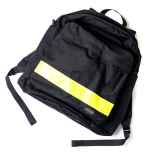 *BLUE LUG* THE DAY PACK (black/yellow reflector)