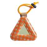 *BLUE LUG* FRIDAY triangle reflector (orange/gingham)