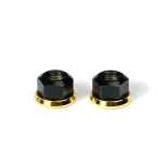 *RUNWELL* elite hub nut (black/gold)