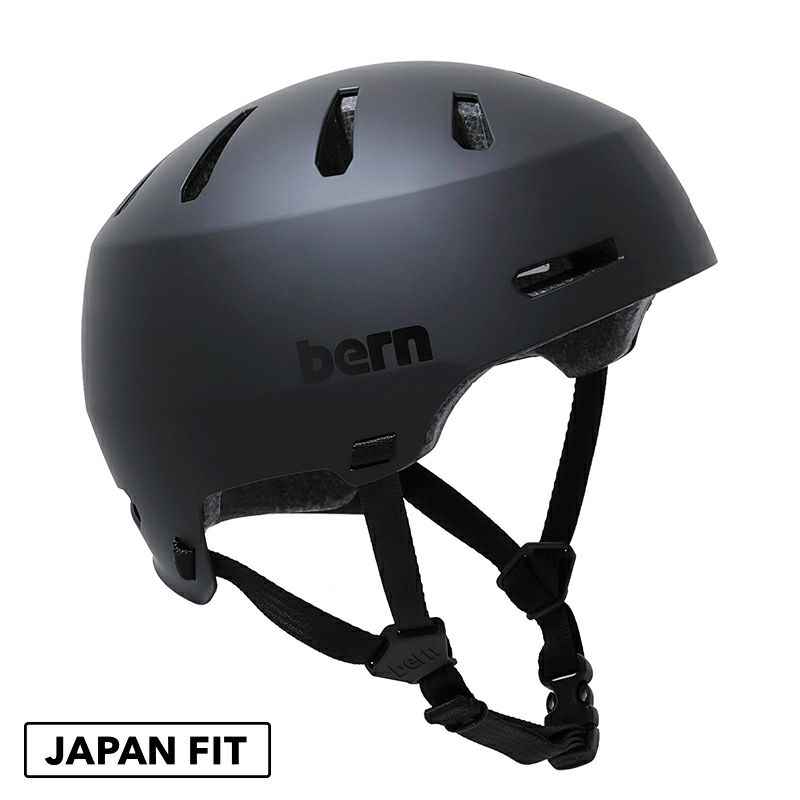 bern MACON 2.0 ヘルメット JAPAN FIT XS BERN* MACON 2.0 (MATTE BLACK) - BLUE LUG GLOBAL ONLINE STORE
