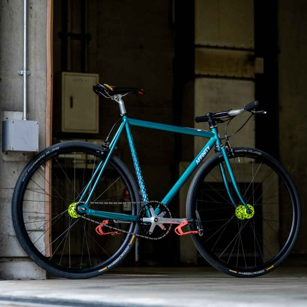 AFFINITY CYCLES* lo pro track frame (liberty green) - BLUE LUG