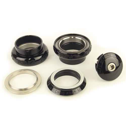 CHRIS KING* nothreadset 1 1/8 inch (SV black) - BLUE LUG