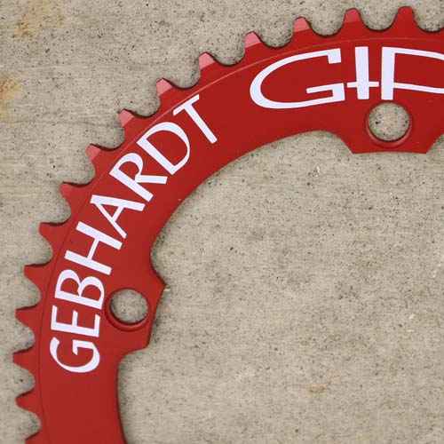 GEBHARDT* 144 track chainring (red) - BLUE LUG GLOBAL ONLINE STORE