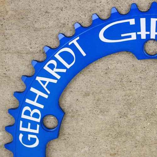 GEBHARDT* 144 track chainring (blue) - BLUE LUG GLOBAL ONLINE STORE