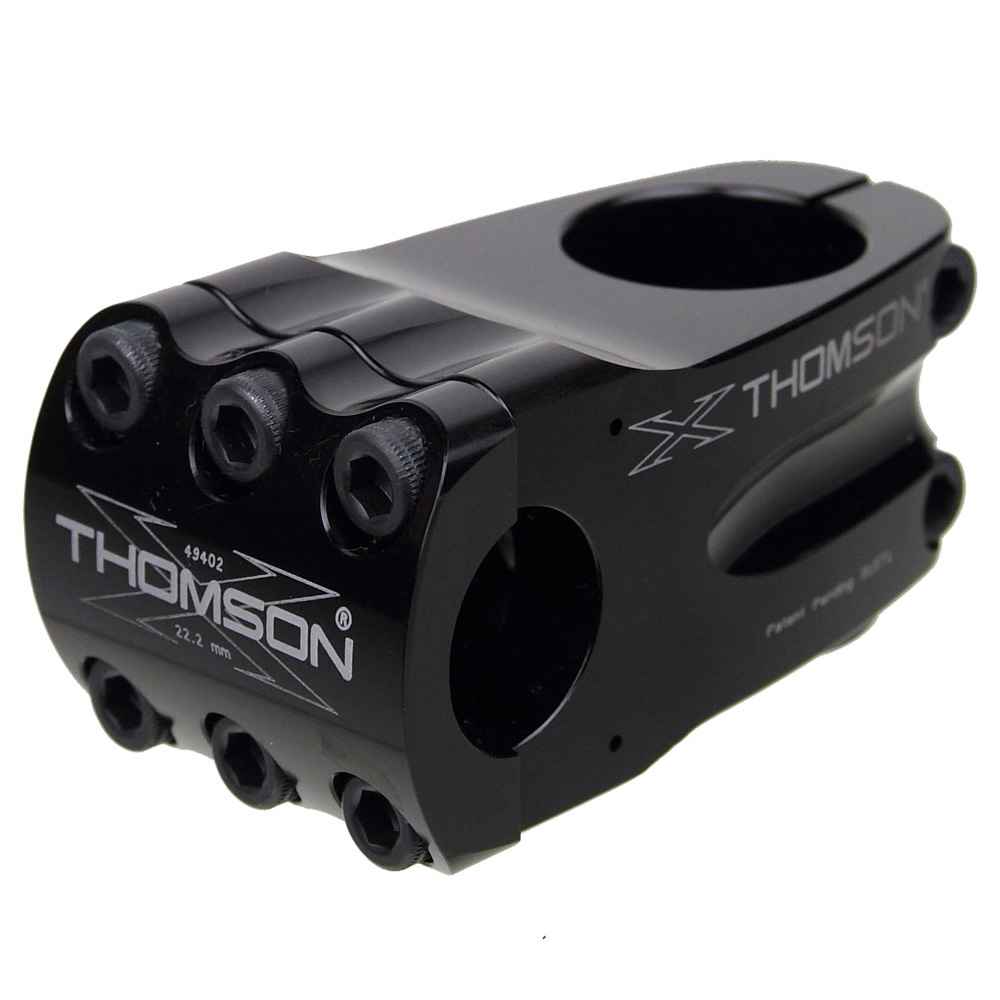 THOMSON* bmx stem (22.2mm/0°/black) - BLUE LUG GLOBAL ONLINE