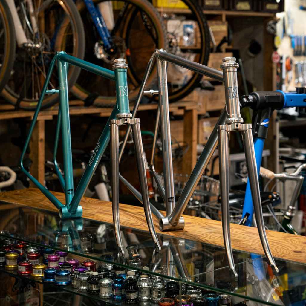 NITTO×LEVEL* blue lug 20th track frame (nitto blue) - BLUE LUG