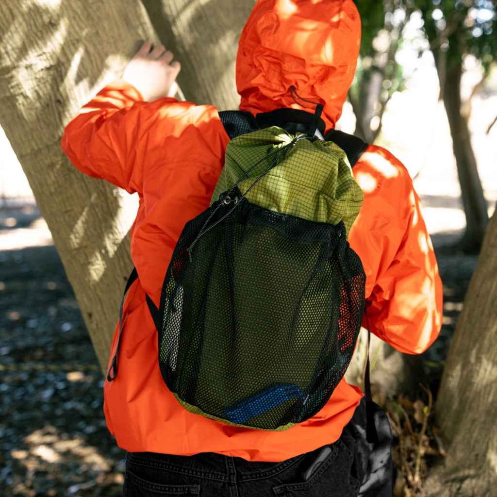 FAIRWEATHER* packable pack (grid rip/chili) - BLUE LUG GLOBAL
