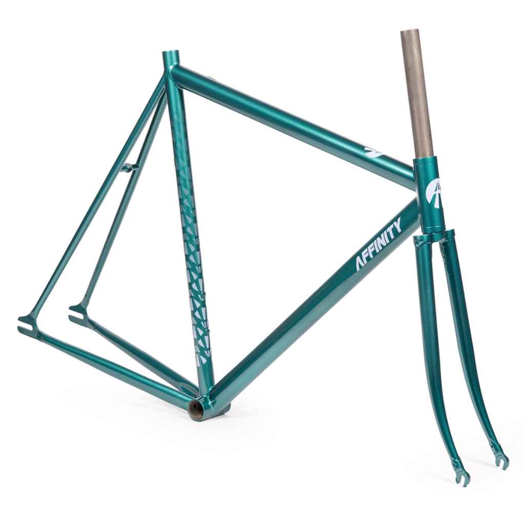 AFFINITY CYCLES* lo pro track frame (liberty green) - BLUE LUG