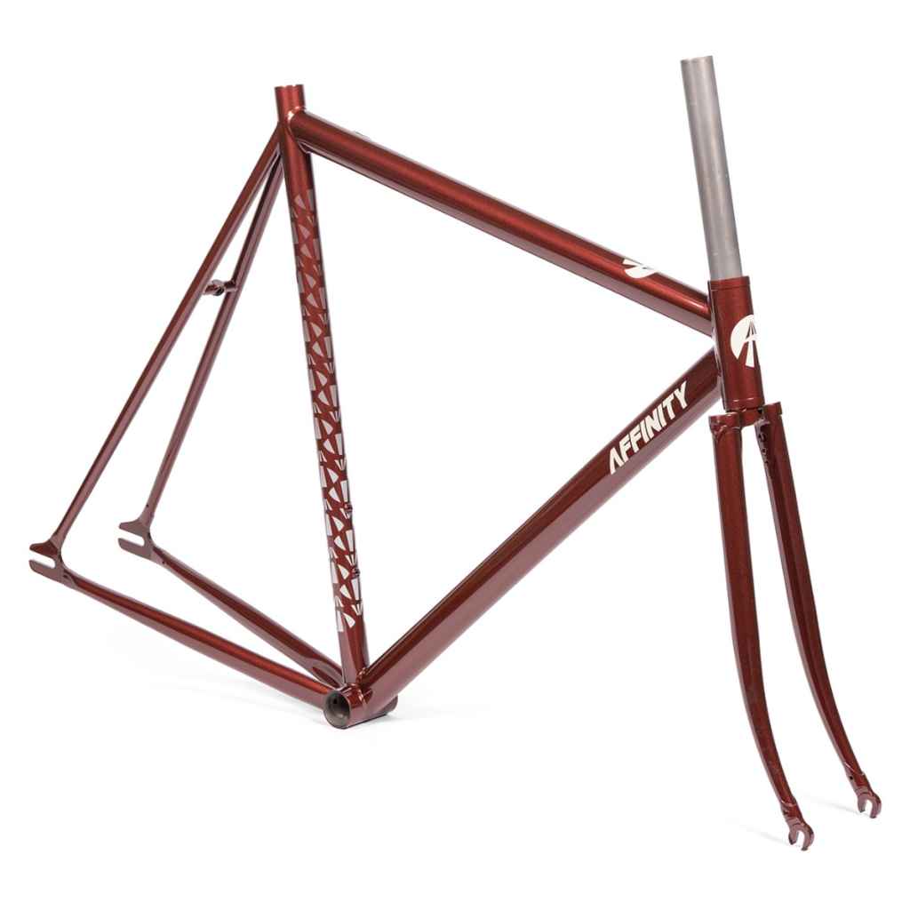 AFFINITY CYCLES* lo pro track frame (brick red) - BLUE LUG GLOBAL