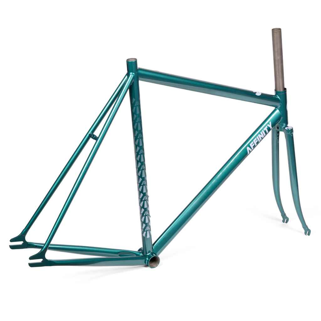 AFFINITY CYCLES* lo pro track frame (liberty green) - BLUE LUG