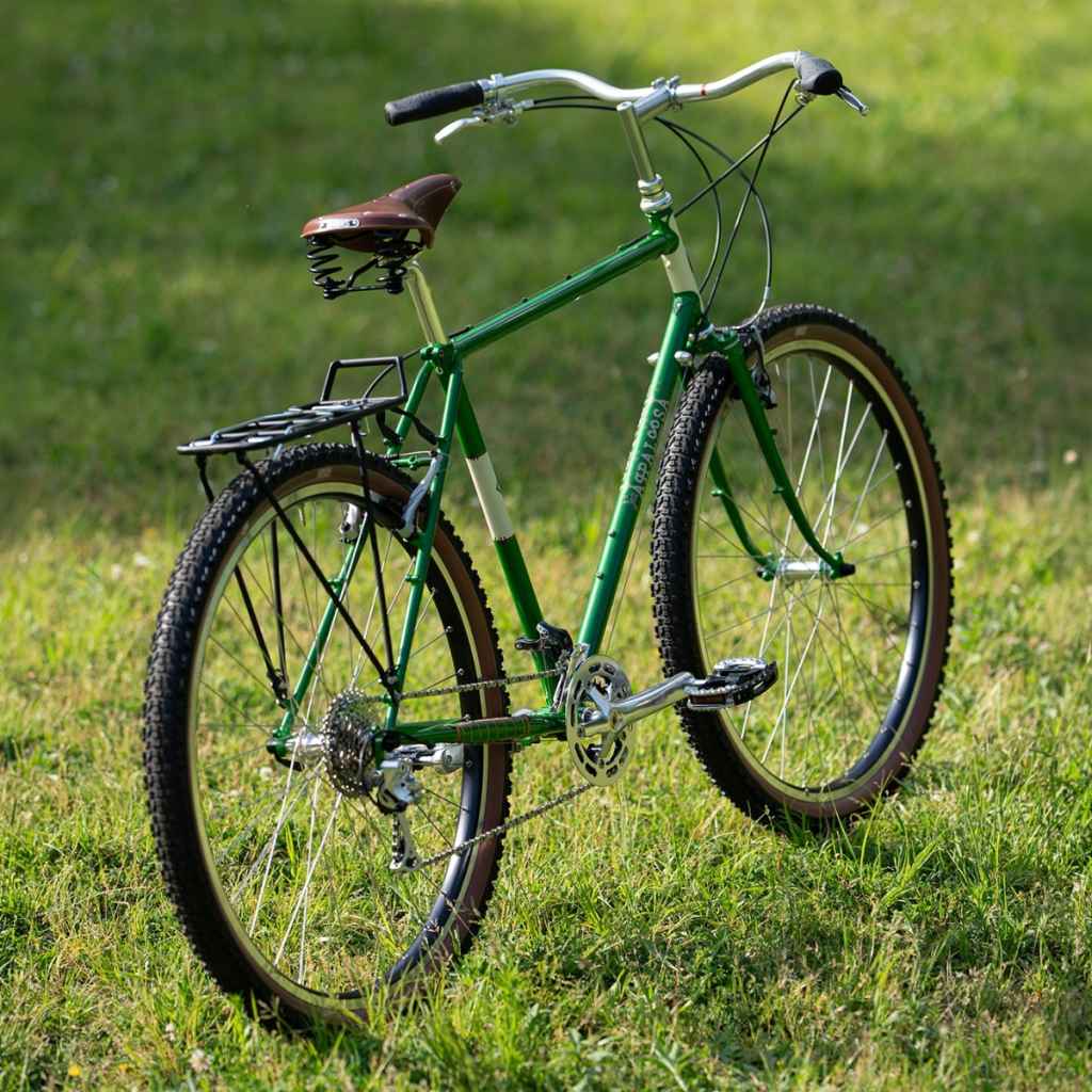 RIVENDELL* joe appaloosa frame set (general use green) - BLUE LUG