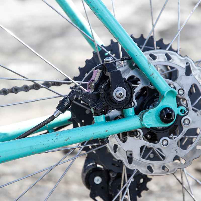 PAUL* klamper flat mount disc calliper (all silver) - BLUE