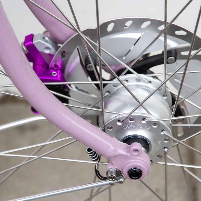 SON NABENDYNAMO* SON 28 12mm center lock disc (silver) - BLUE LUG