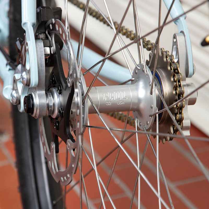 PAUL* disk word hub thru-axle (black) - BLUE LUG GLOBAL