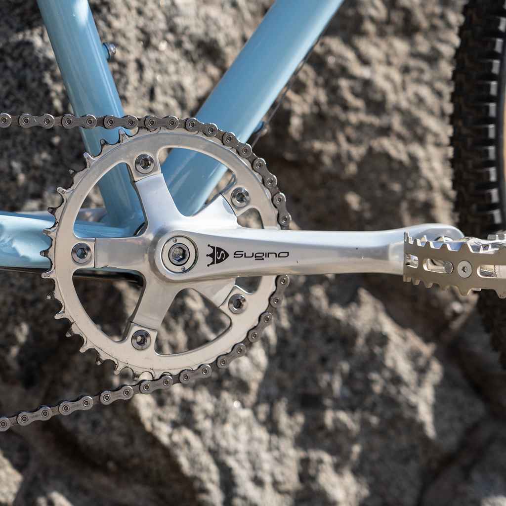 お見舞い BLUE GLOBAL LUG BLUE - (silver) chainring slim fat LUG* パーツ