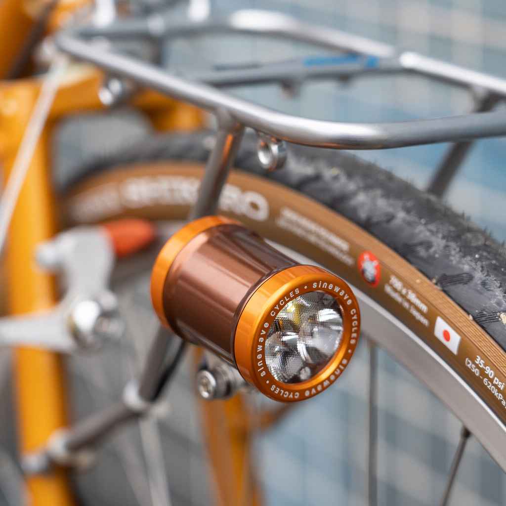 SINEWAVE* cycle beacon (brown/orange) - BLUE LUG GLOBAL