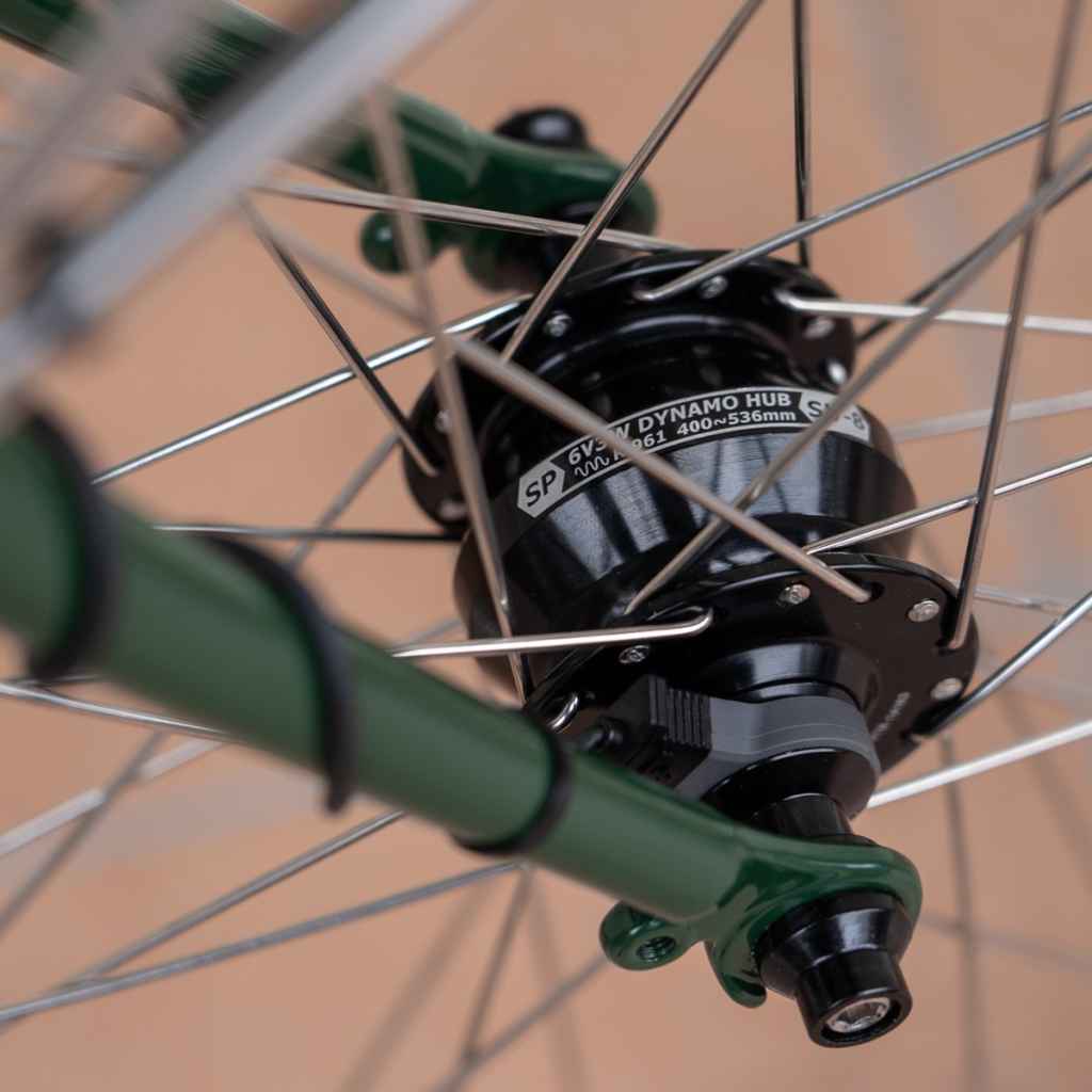 SHUTTER PRECISION* SV-8 dynamo hub (black/32H) - BLUE LUG GLOBAL