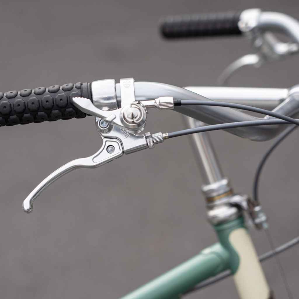DIA-COMPE* tech-5 brake lever BL special (all polish) - BLUE LUG